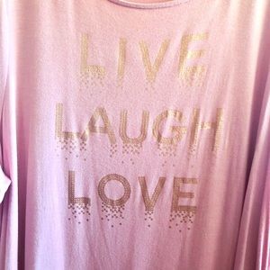 22/24 Lane Bryant Pint & Gold Novelty Top